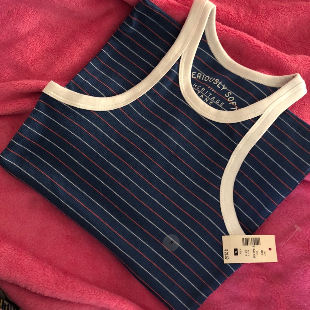 Blue and white